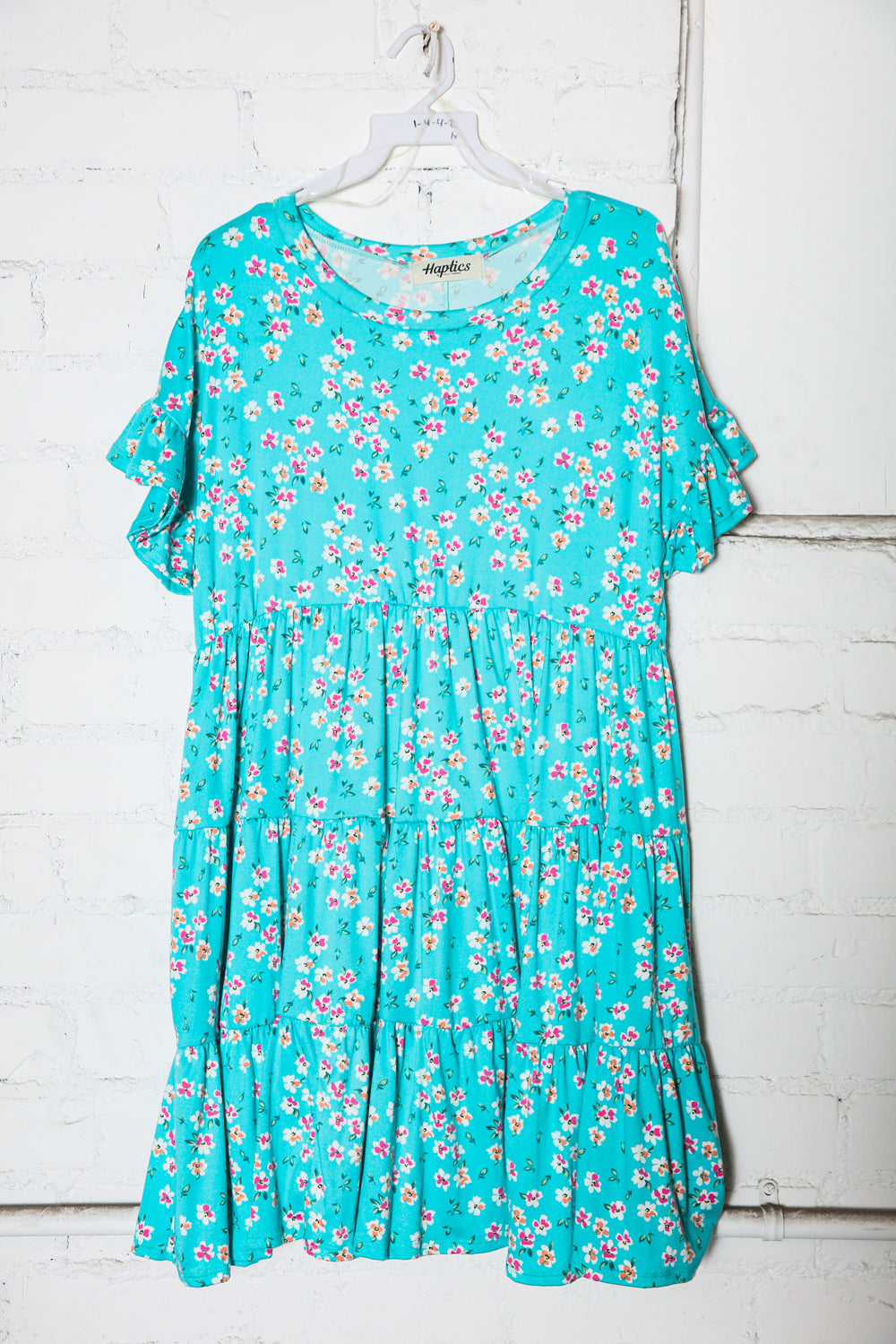 Deco Floral Tie Waist Dress in Multi