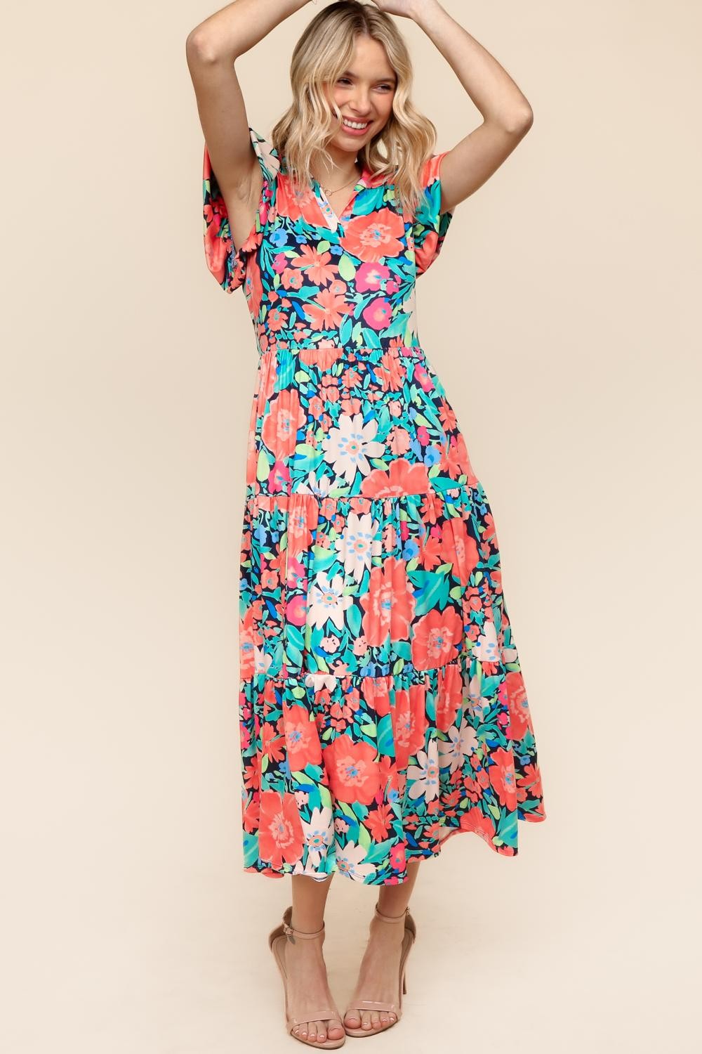 Cosy Flared Knit Dress main image 1