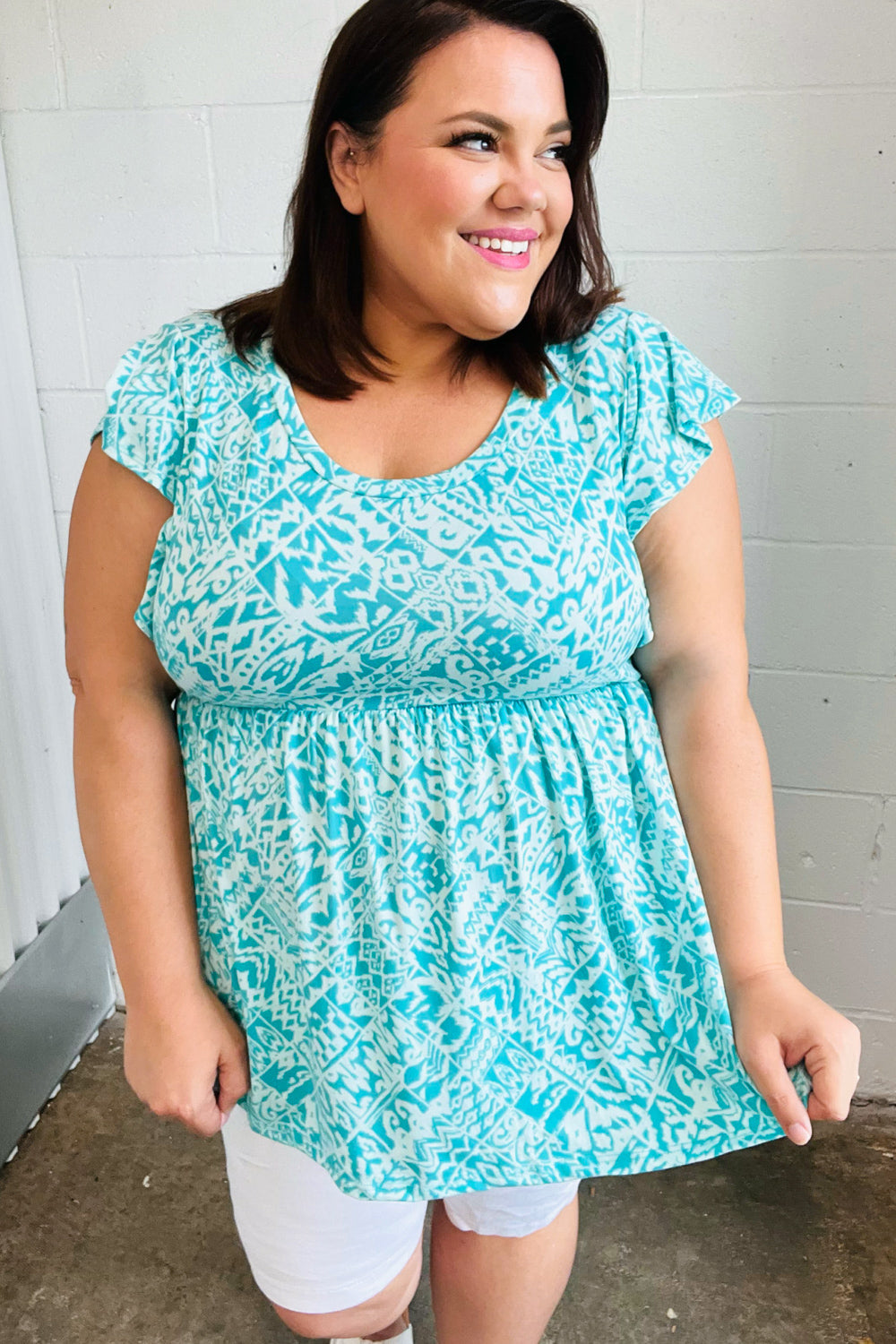 FREE SPIRIT BABYDOLL FLOW TOP