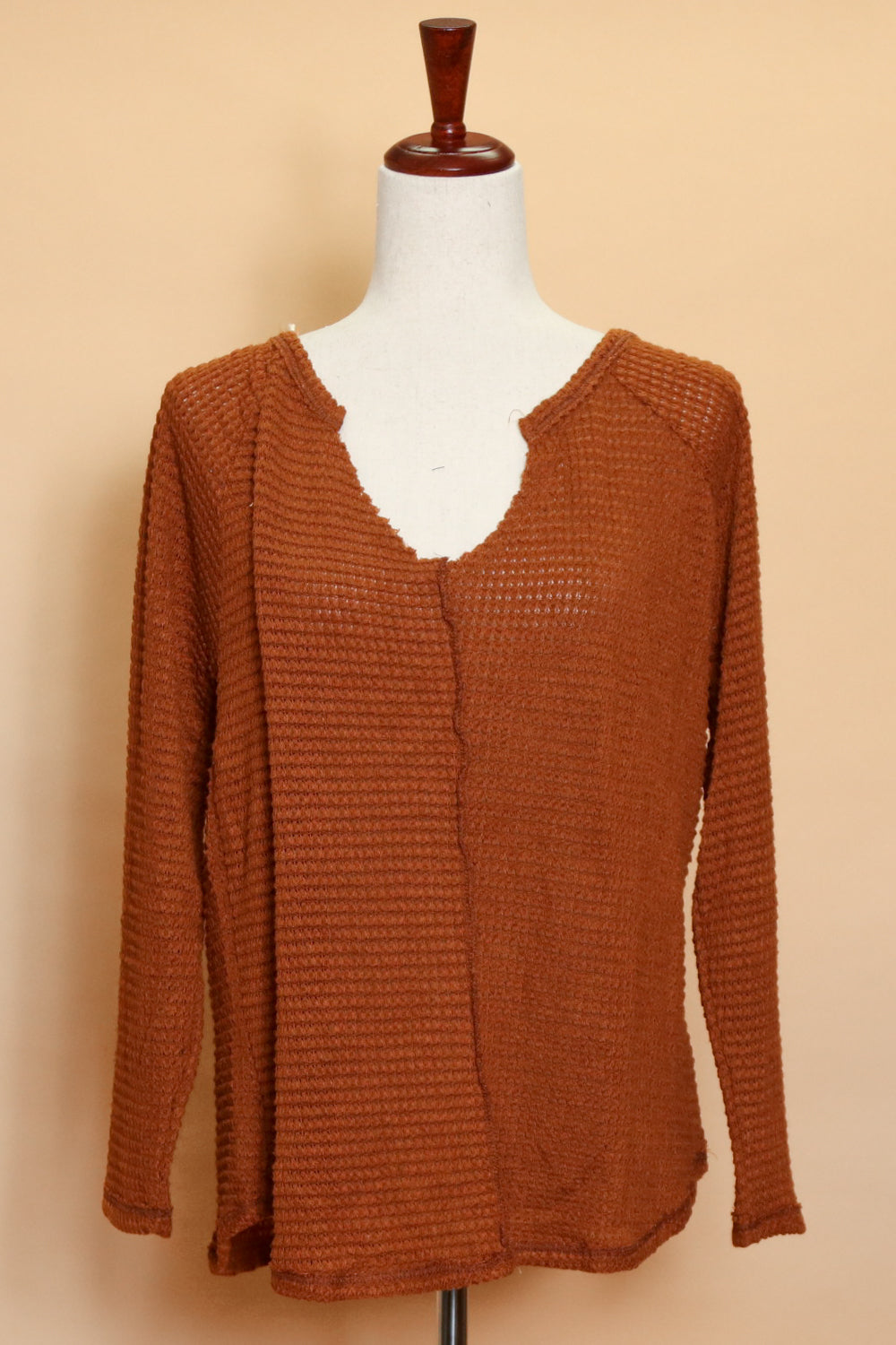 Rust Textured Top