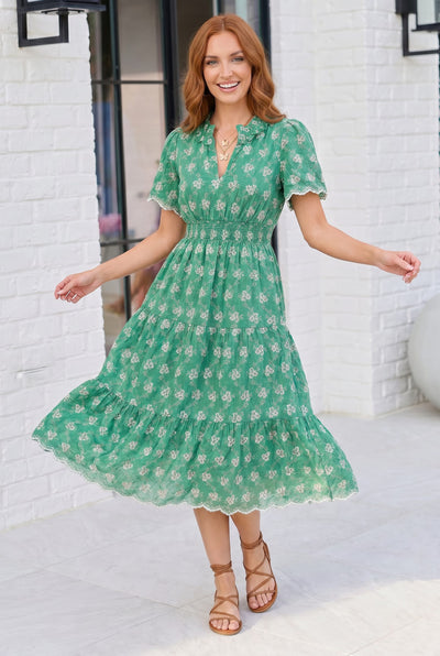 ladies golf dress Melly M- Delray Bitsy Dress Lapis main image 0