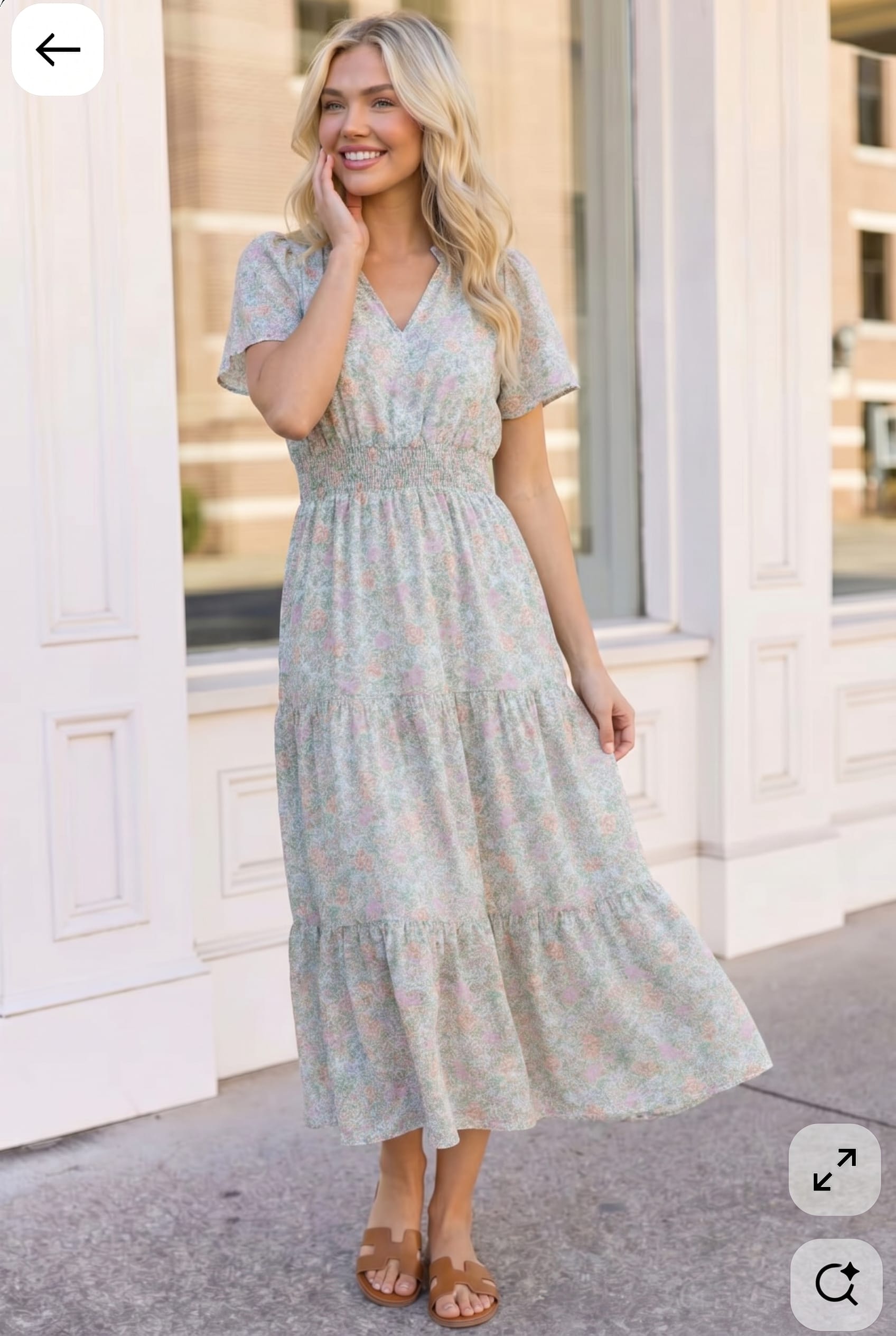 Plus Floral Flutter Sleeve Tiered Midi Dress