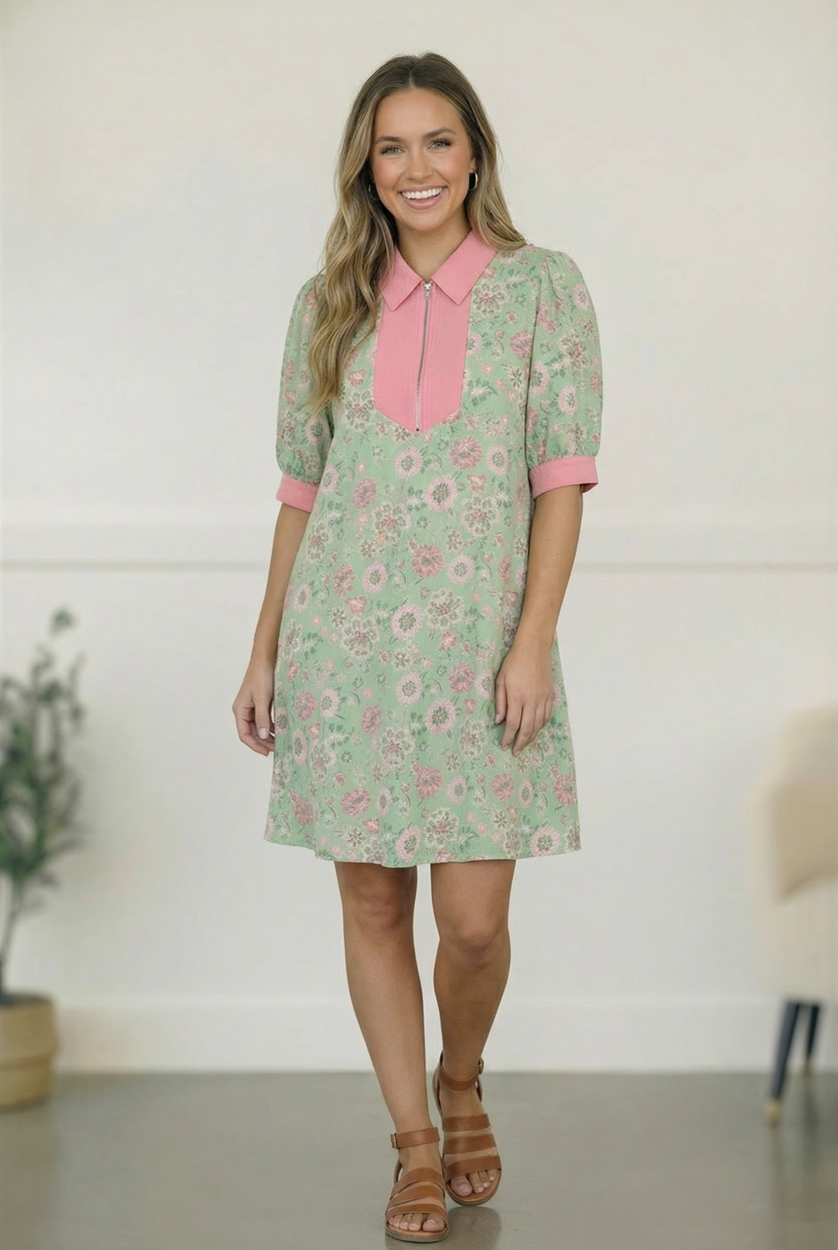 Blast From the Past Mint Blossom Dress (Open Pack)