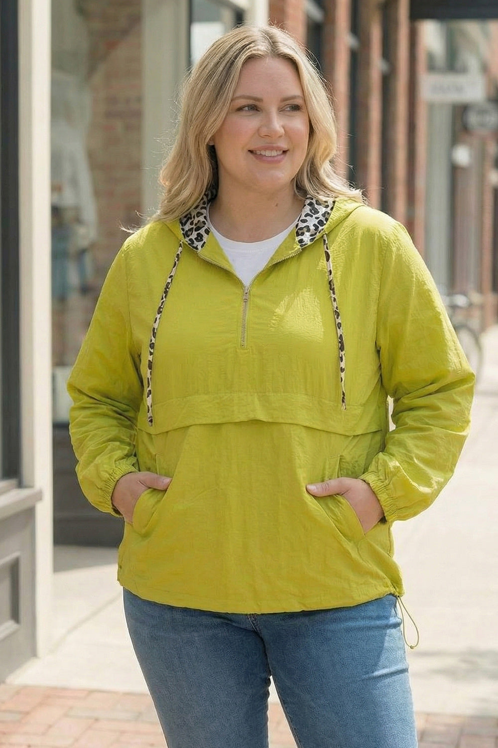 Plus Neon Animal Hood Hoodie